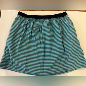 J Crew Striped Lined Cotton Skirt Size 12